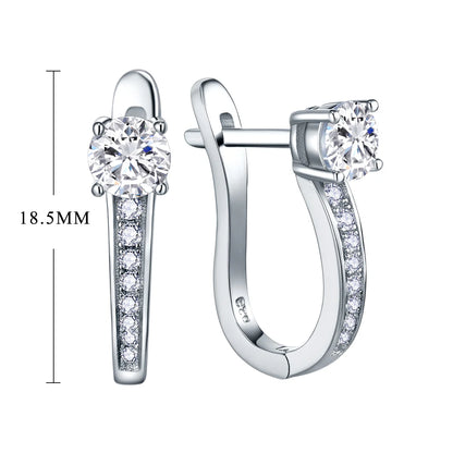 Moissanite Hoop Earrings in Silver – Elegant Jewelry for Every Occasion