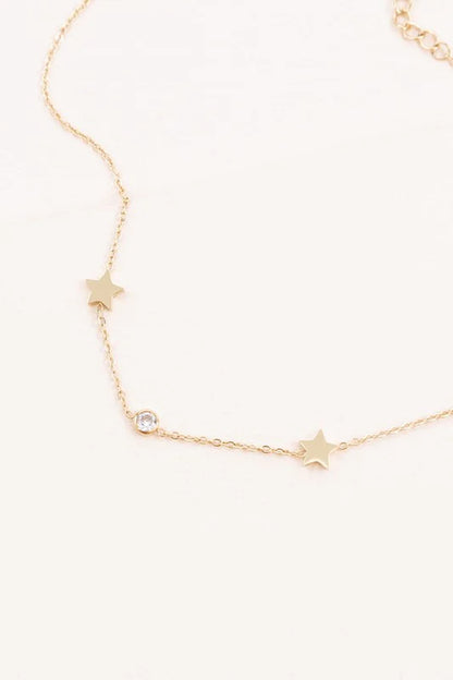 Starry Eyed Rhinestone Anklet